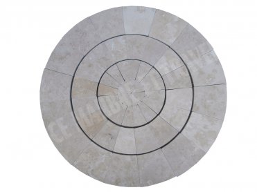 Rosace Cercle Manoir Travertin Beige Diamètre 90 cm - 1238